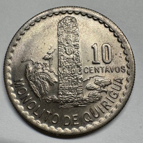 1977 Guatemala 10 Centavos - Coin #C-048 - Picture 2 of 2