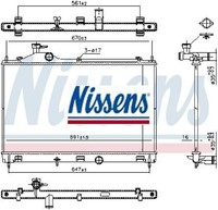 Nissens 607027 KüHler FüR MotorküHlung MotorküHler AutoküHler KüHler