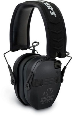 Walker's Game Ear Razor Slim Electronic Bluetooth Black Earmuffs - GWP-RSEQM-BT