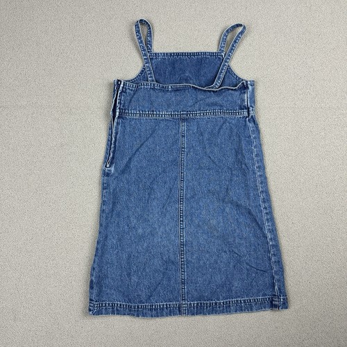 Vintage Disney Store Winnie The Pooh Classic Embroidered Denim Jean Dress 5/6 - Picture 6 of 10