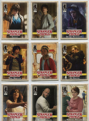 Stranger Things Upside Down Complete Character Chase Card Set C1