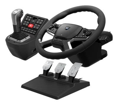 Hori force Feedback Sistema di Controllo Camion per Windows 11/10 Volante + Pedali