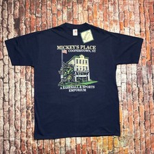 Vintage MICKEY'S PLACE Cooperstown NY Single Stitch Tee XXL MADE IN USA NWT