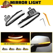Sequential LED Side Mirror Turn Signal Lights Clear For Toyota Tacoma 2016-23