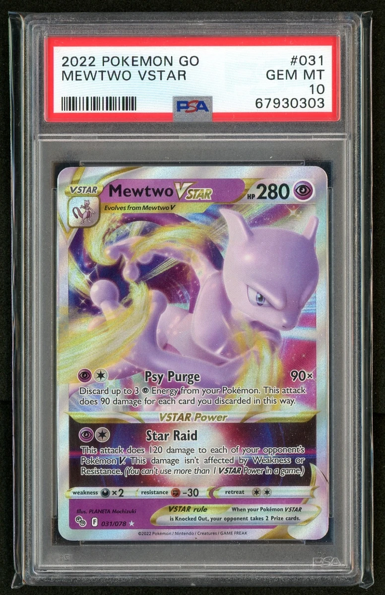Mewtwo Pokémon TCG Professional Sports Authenticator (PSA) Grade