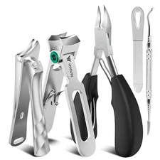 Large Toe Nail Clippers for Men Thick Nails with 37mm Wide Opening Heavy Duty