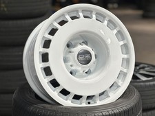 New 16x8.5 Et-15 Oz Rally 5 Wheel 6x139.7 White Fit Bronco Tacoma - No Sticker