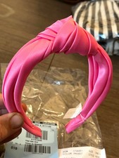 NWT J.Crew Sleek Satin Turban Tie Wild Petunia Pink K6563 Knotted Hair Headband