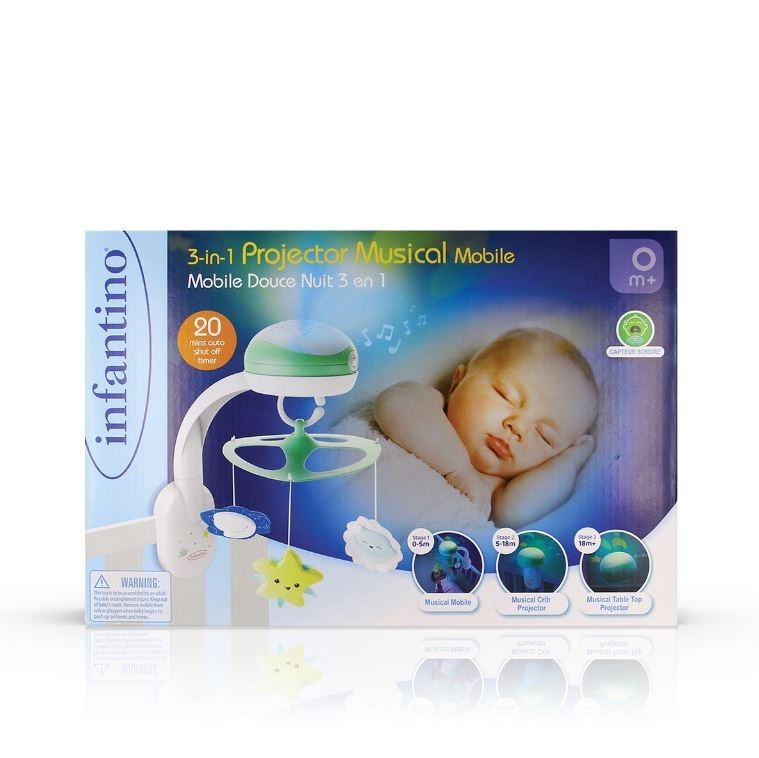 773554151947 Музыкальная шкатулка Infantino зеленая B-kids