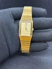 Vintage Seiko Quartz 5Y00-5039 Gold Tone Rectangular Dress Watch