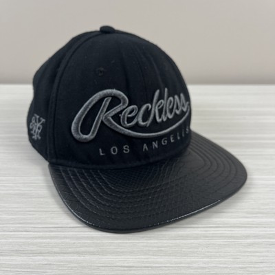 Young & Reckless Los Angeles Hat Y&R Black Snapback One Size Acrylic & Wool
