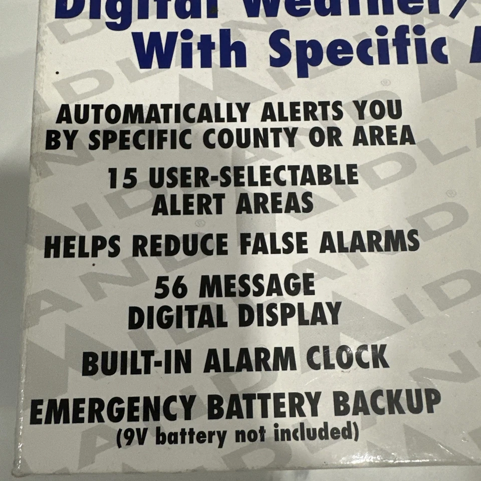 Midland 74-200 Digital NOAA Weather/ All Hazard Alert Radio with Clock and Alarm - Image 4 of 4