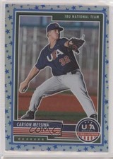 2023 Panini USA Baseball Stars & Stripes Stars Prizm Carson Messina #10 0b3