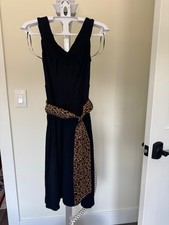 Guess Leopard Belted Dress Size S