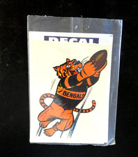 Vintage NOS 1960s Cincinatti Bengals Unused Decal Sticker Early Old Football NFL