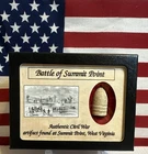 Civil War Bullet from Battle Summit Point in Matted Display Case with COA