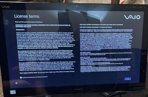 Sony VAIO 24” Touch Screen All in One SVL24145CXB RARE! READ DESCRIPTION - 第 5/11 張圖片