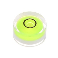 Round Bubble Level 18x9mm Mini Circular Bullseye Spirit Levels, Green