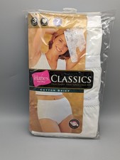 Vintage Hanes Classics Womens Briefs Granny Panties Underwear 3-pack size 7 2001