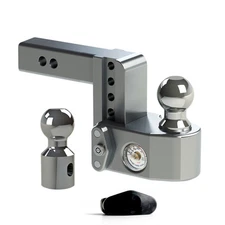 Weigh Safe 4" Drop Adjustable Ball Mount with Scale for 2" Receiver  WS4-2