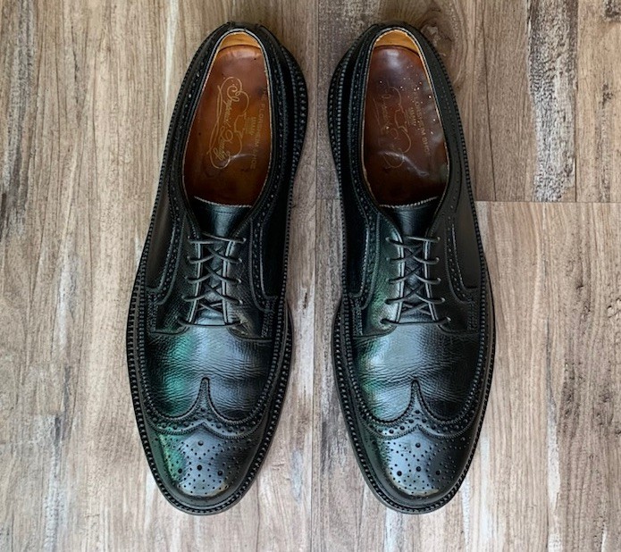 Florsheim Imperial 92604 10 C Black Longwing Wingtip Kenmoor  display picture 3