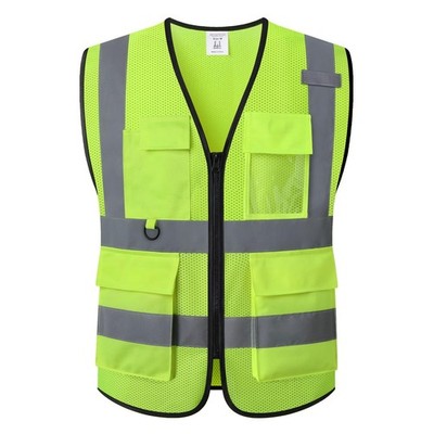 Safety Vest for Men Women Hi Vis Vest with Pockets Mesh High Visibility Vests...