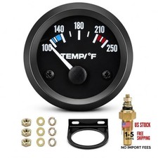 Universal 2" 52mm Water Temp Gauge Automotive, 100-250 Water Temperature White
