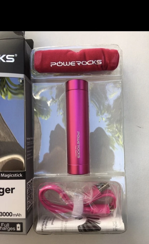 Batería extendida Powerocks Magicstick 3000 mAh - Rosa Foto 3 de 4