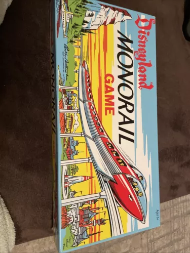 Walt Disney’ Disneyland Monorail Game - Re-Issue Of 1960 Original - Parker Bros