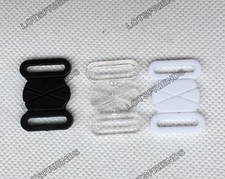 Plastic Lingerie Hardware Sewing Clasp closure Clip bikini Swim Bra Strap 18mm