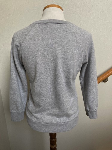J.CREW-GRIS ""BROOKLYN"" - CUELLO REDONDO-PULLOVER SUDADERA- BORDADA-XS-EUC - Imagen 3 de 3
