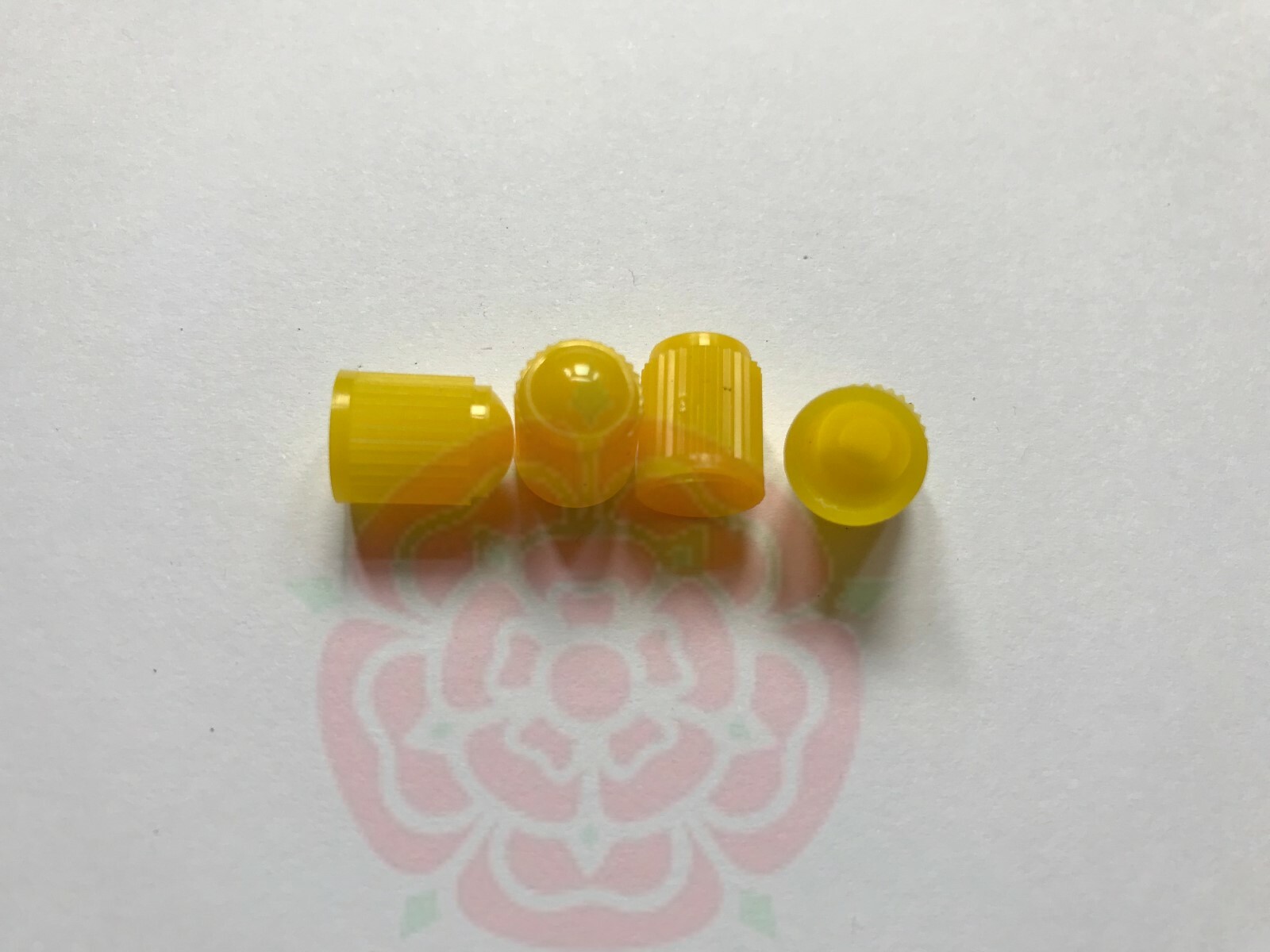 Yellow Plastic Tyre Valve Caps Set TPMS Safe Pressure Sensor Ford BMW