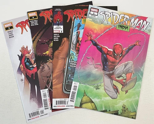 Marvel Comics SPIDER-MAN INDIA (VOL 2) 4 BOOK LOT # 1 3 4 5 THE LIZARD VFNM 2023