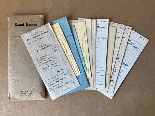 Vintage Campello Co-operative Bank Legal Documents, Henry E. Andrews Jr. - Mass.