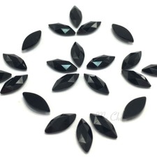 8 Swarovski 2201 Marquise Navette Crystal Flatback 8x3.5mm black JET 280 NEW
