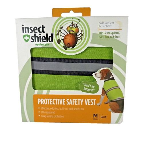 Insect Shield Protective Safety Vest -Size M Green | eBay