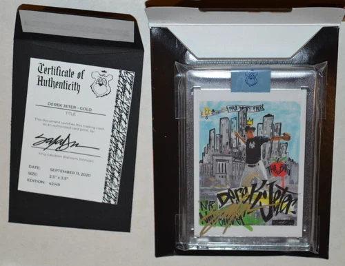 Topps Project 2020 Derek Jeter 1993 RC #29 King Saladeen Gold Auto 42/49