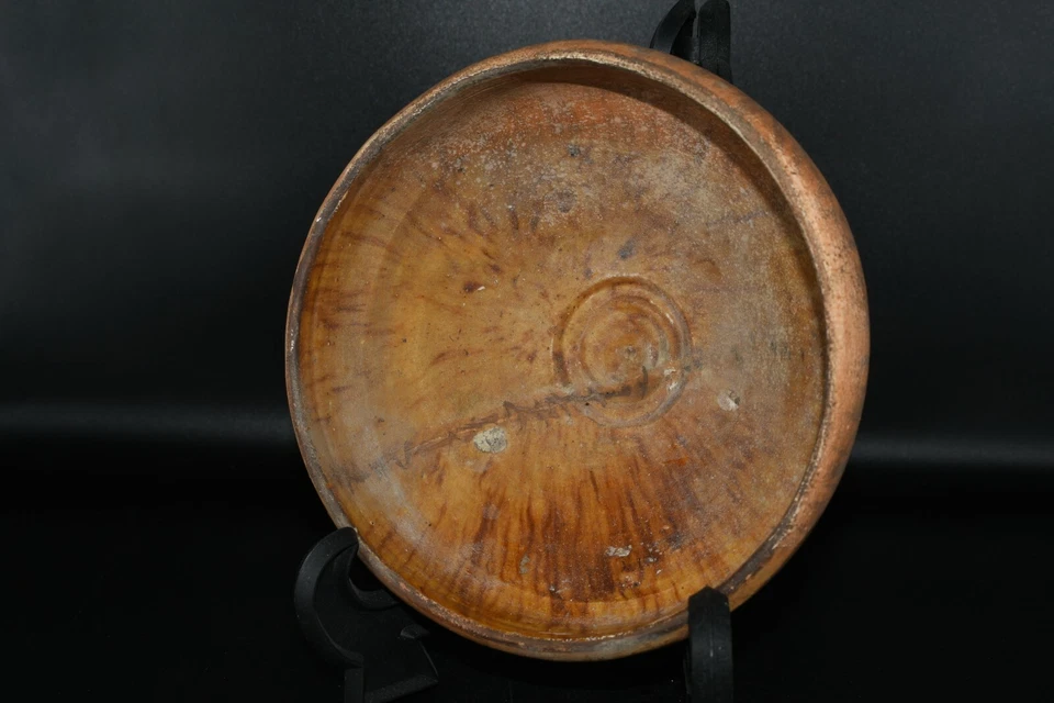 Подлинная 100% неповрежденная древняя исламская керамическая чаша с легкой арабской каллиграфией - Изображение 3 из 4