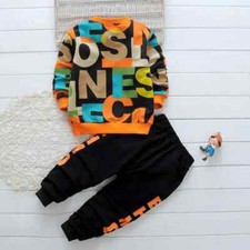CARTOON CASUAL SWEATER SUIT SPORTS TRACKSUITS KIDS BOY CLOTHING