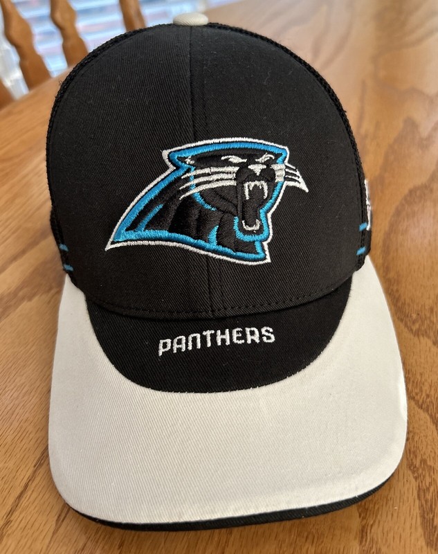 Carolina Panthers Youth Hat Cap Reebok NFL Equipment Fitted Unique Two Tone Bill