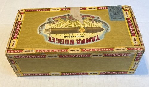 Tampa Nugget Cigar Box Vintage Tampa Florida Havatampa Cigar CO. Sublimes 40-50s - Picture 4 of 6
