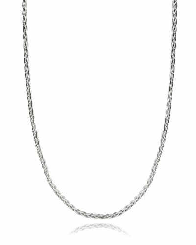 Sterling Silver 1mm SPIGA Wheat Chain Necklace 030 Italy 16"- 30" - Picture 10 of 17