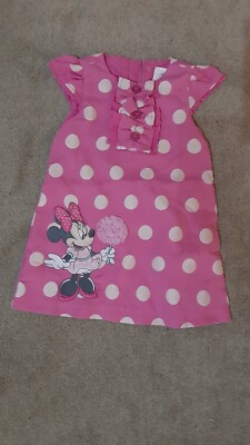 Disney Baby Minnie Mouse Kurzarm Kleinkind Kleid 11-18 Monate