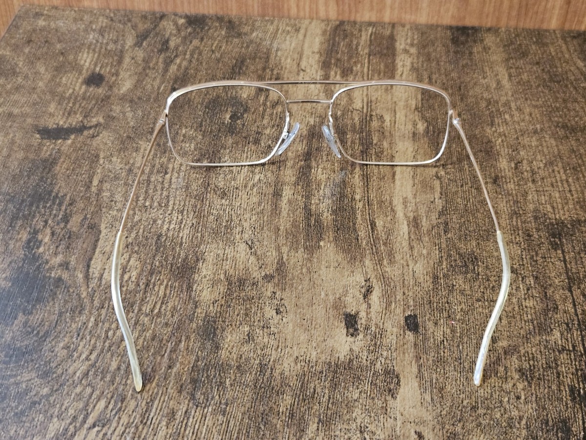 Monture De Lunettes Vintage G.R.O.L 1951 - Diamètre 62, Métal Argenté, Made In France, Neuve Sans étiquette