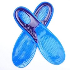 Ladies S / M Silicone Insoles Pads Cushions Feet Foot Care Shoe Gel Heel w/ Arch