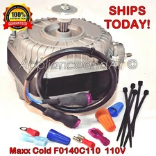 Maxx Cold F0140C110 OEM Condenser Fan Motor, 115V - SHIPS TODAY!