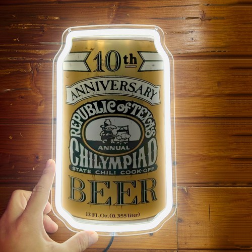 Chilympiad 10th Anniversary Beer Neon Light Sign Store Mall Wall Decor 12"x7" H4 - Picture 2 of 5