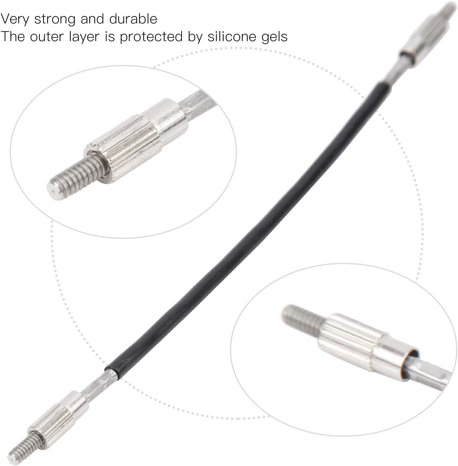 1/2 1/4 Violin Tail Rope, Violin Tailgut Steel Wire Tailpiece Gut Cord