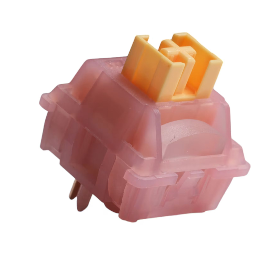 Hand Lubed/Filmed Outemu Silent Honey Peach V3 Linear Switch