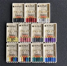 Dentsply Maillefer K-file Endodontic stainless steel 31mm All sizes 12Packs